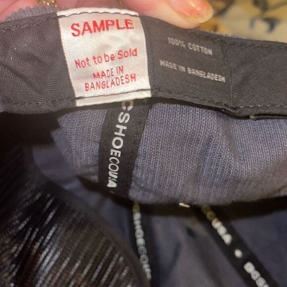 Rare SAMPLE  Hat DC Shoe Company Hat Gray Corduroy Hat w/ Orange Rope - Picture 7 of 9